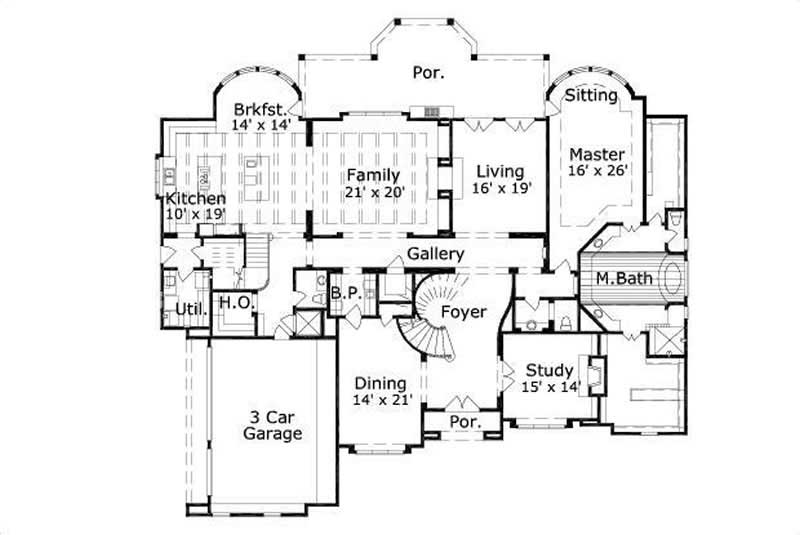 MAIN LEVEL FLOOR PLAN