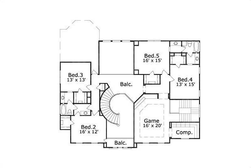 SECOND LEVEL FLOOR PLAN