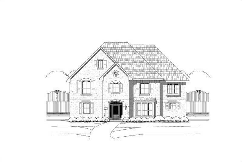 5-Bedroom, 4490 Sq Ft Luxury Home Plan - 156-1759 - Main Exterior