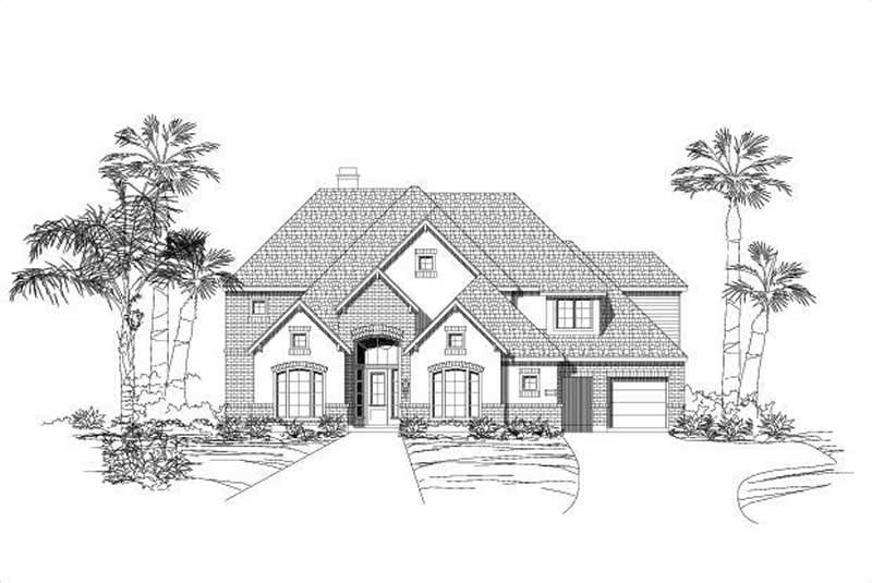 6-Bedroom, 4474 Sq Ft Luxury Home Plan - 156-1762 - Main Exterior