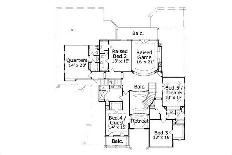 SECOND LEVEL FLOOR PLAN