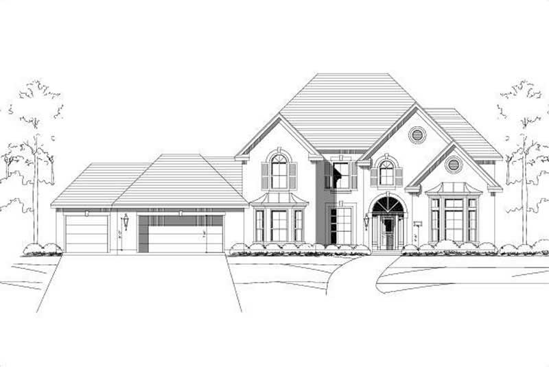 5-Bedroom, 4233 Sq Ft Luxury House Plan - 156-1770 - Front Exterior