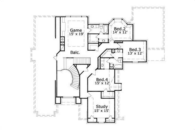 SECOND STORY FLOOR PLAN