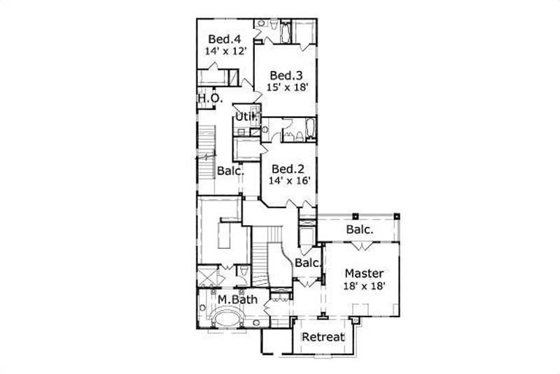 SECOND STORY FLOOR PLAN