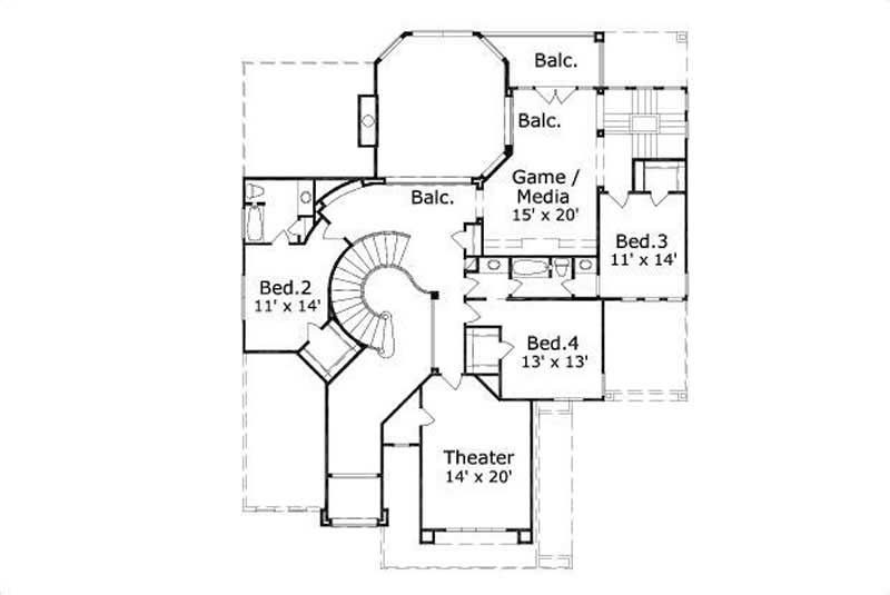 SECOND STORY FLOOR PLAN