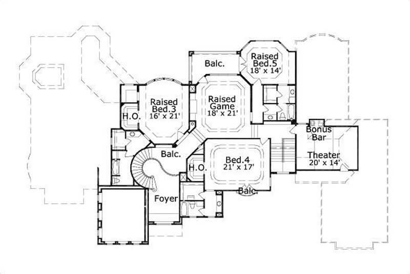 SECOND STORY FLOOR PLAN