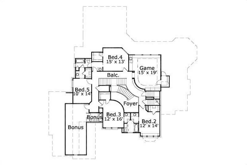 SECOND STORY FLOOR PLAN