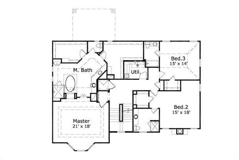 SECOND STORY FLOOR PLAN