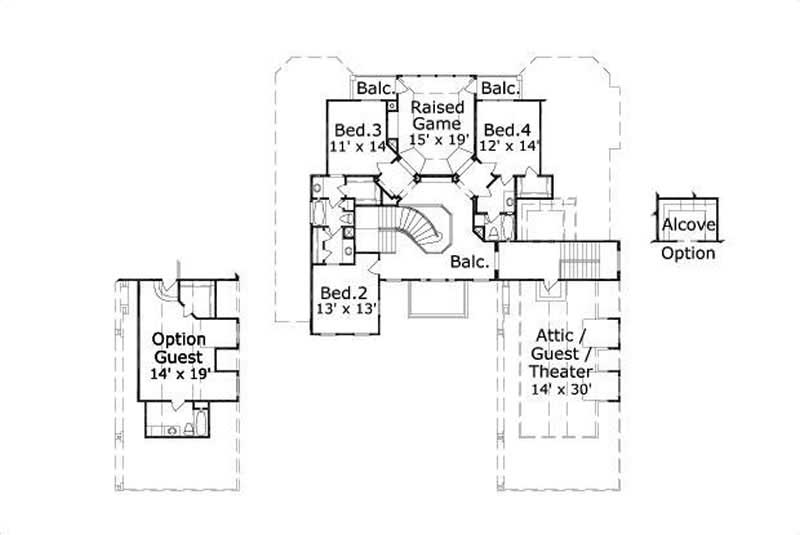 SECOND STORY FLOOR PLAN