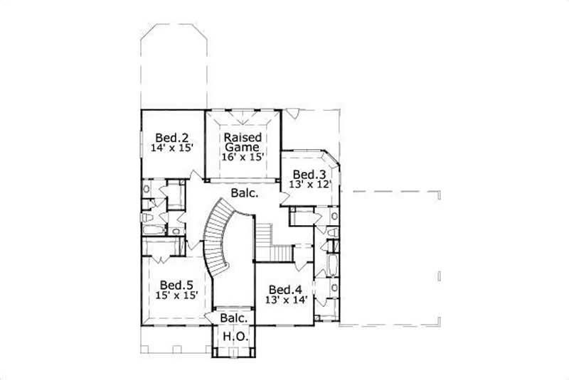 SECOND STORY FLOOR PLAN