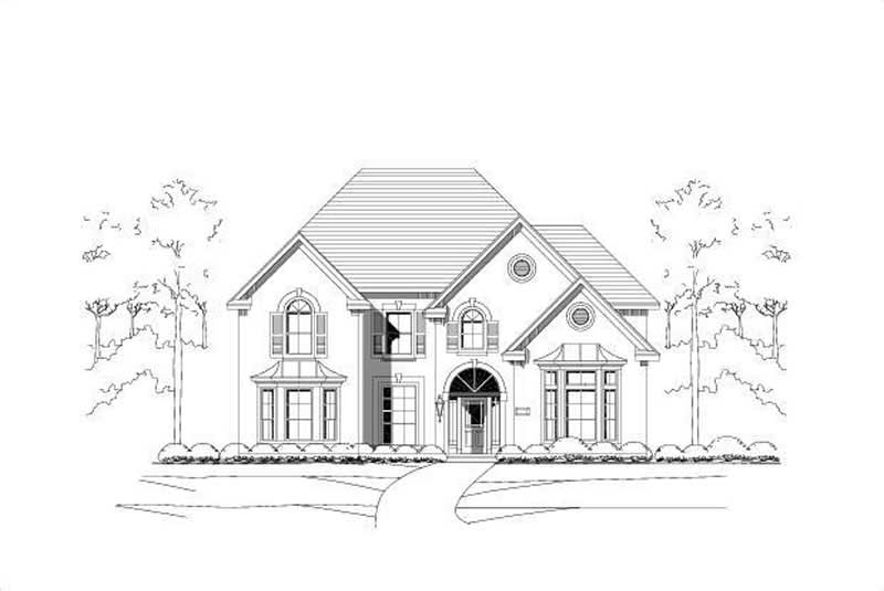 5-Bedroom, 4233 Sq Ft Luxury House Plan - 156-1827 - Front Exterior