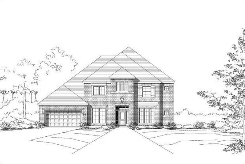 4-Bedroom, 4133 Sq Ft Luxury House Plan - 156-1832 - Front Exterior