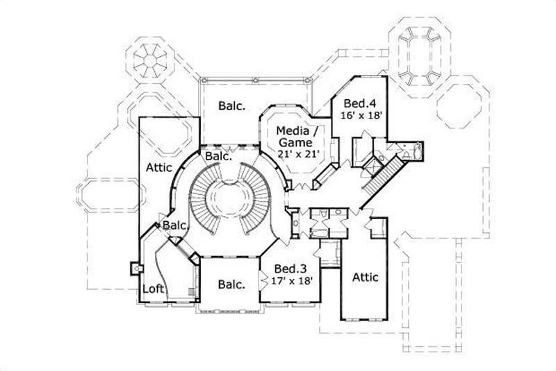 SECOND STORY FLOOR PLAN