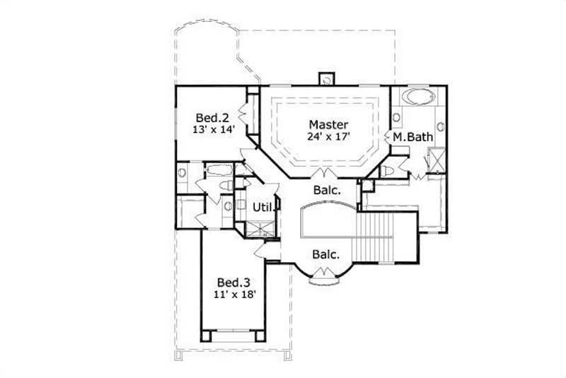 SECOND STORY FLOOR PLAN