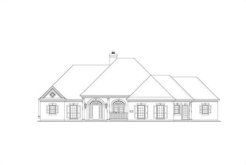 4-Bedroom, 3415 Sq Ft Country House Plan - 156-1872 - Front Exterior