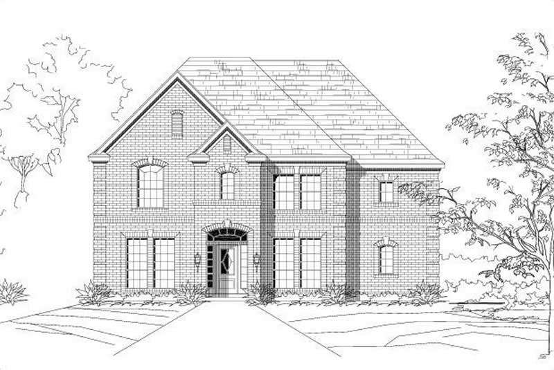 4-Bedroom, 3499 Sq Ft Luxury House Plan - 156-1884 - Front Exterior