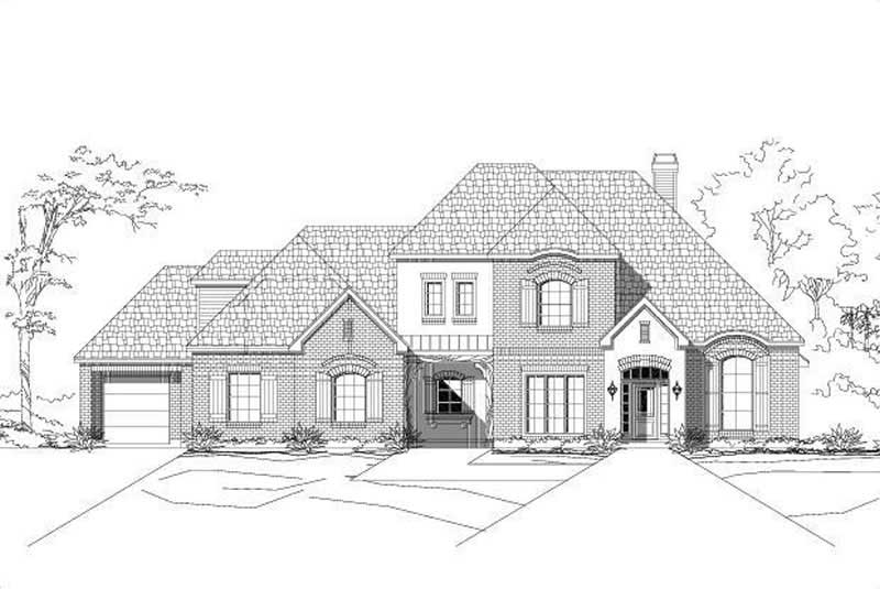 4-Bedroom, 3932 Sq Ft Country House Plan - 156-1885 - Front Exterior