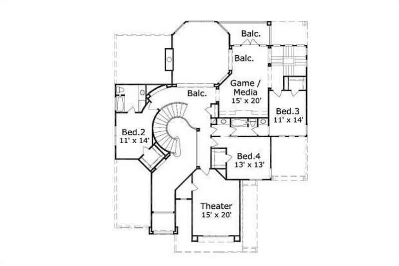 SECOND STORY FLOOR PLAN