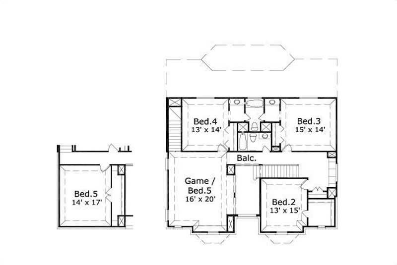 SECOND STORY FLOOR PLAN