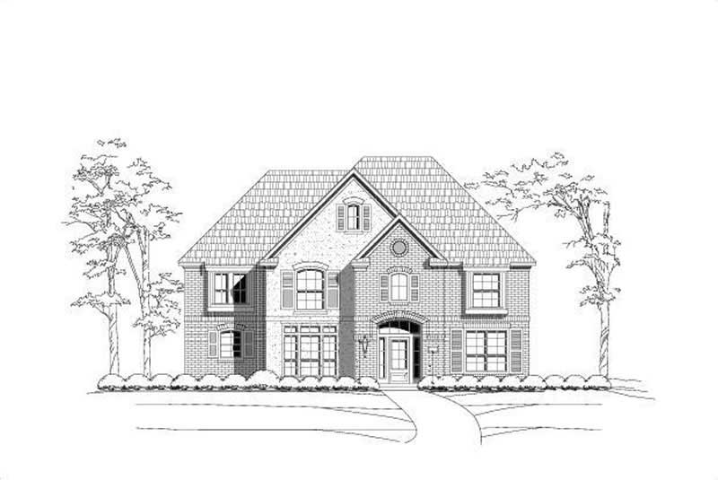 4-Bedroom, 3901 Sq Ft Luxury House Plan - 156-1898 - Front Exterior