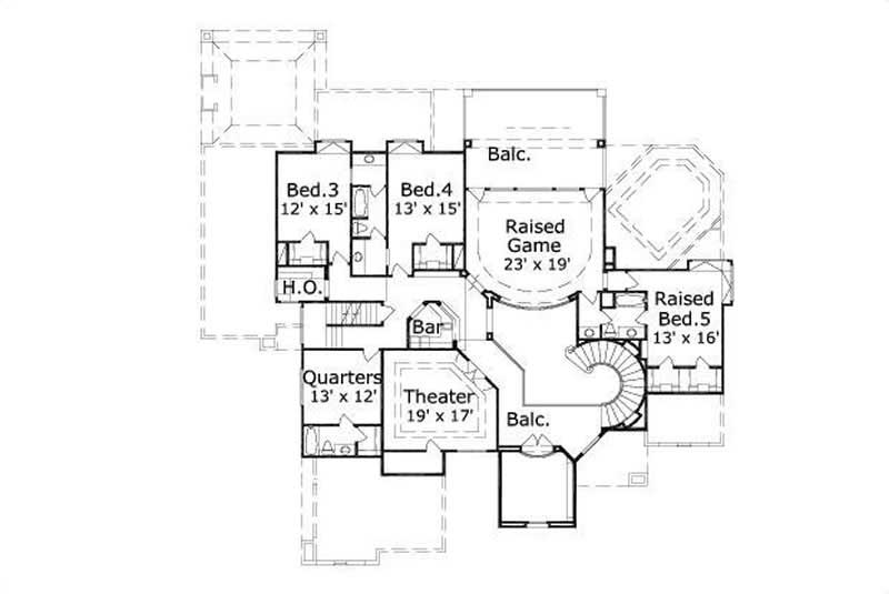 SECOND STORY FLOOR PLAN