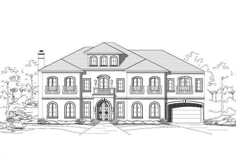 4-Bedroom, 4461 Sq Ft Country House Plan - 156-1916 - Front Exterior