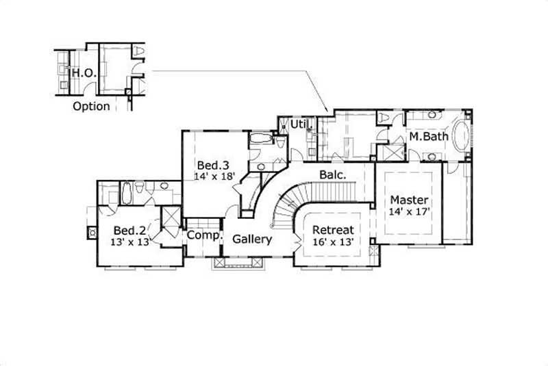 SECOND STORY FLOOR PLAN