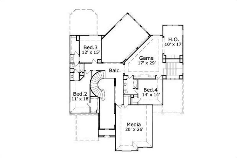 SECOND STORY FLOOR PLAN