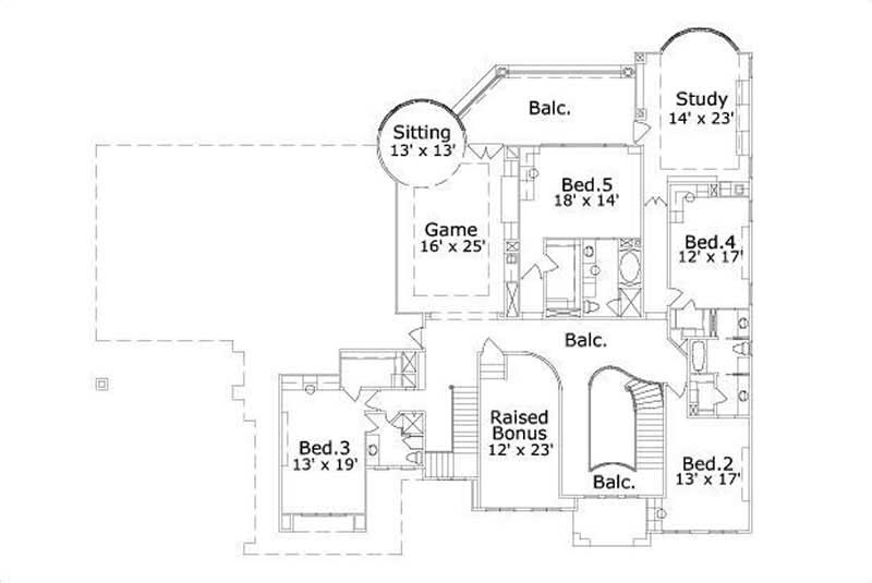 SECOND STORY FLOOR PLAN