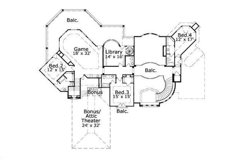 SECOND STORY FLOOR PLAN