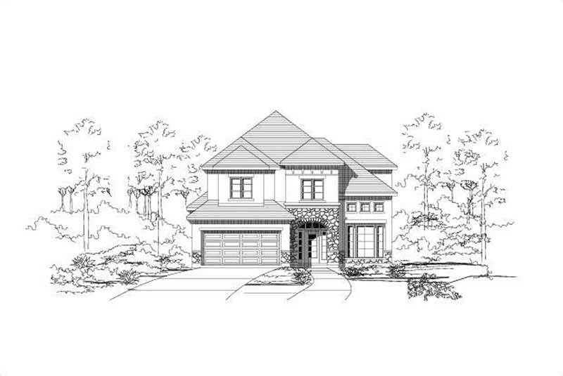 4-Bedroom, 2844 Sq Ft Mediterranean Home Plan - 156-1946 - Main Exterior