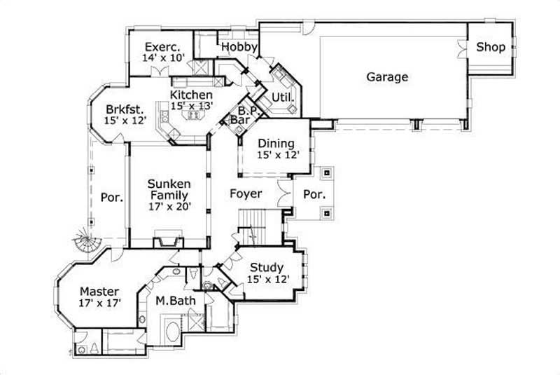 MAIN LEVEL FLOOR PLAN