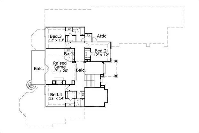 SECOND LEVEL FLOOR PLAN