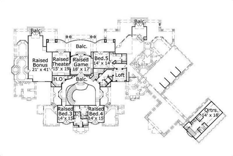 SECOND LEVEL FLOOR PLAN