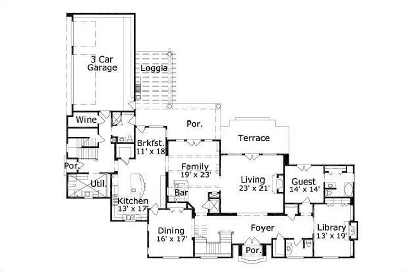 MAIN LEVEL FLOOR PLAN