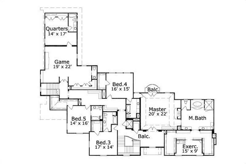 SECOND LEVEL FLOOR PLAN