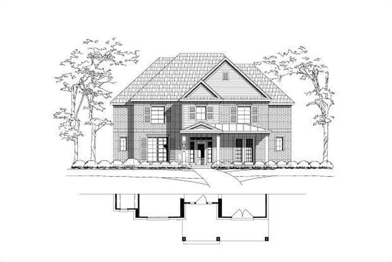 6-Bedroom, 4340 Sq Ft Luxury Home Plan - 156-1977 - Main Exterior