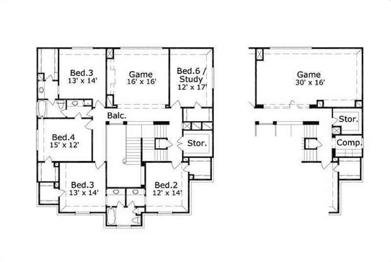 SECOND LEVEL FLOOR PLAN
