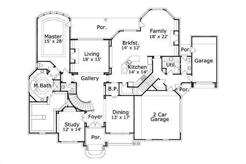 MAIN LEVEL FLOOR PLAN