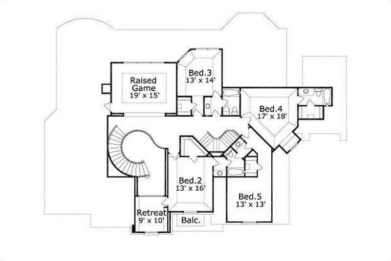 SECOND LEVEL FLOOR PLAN