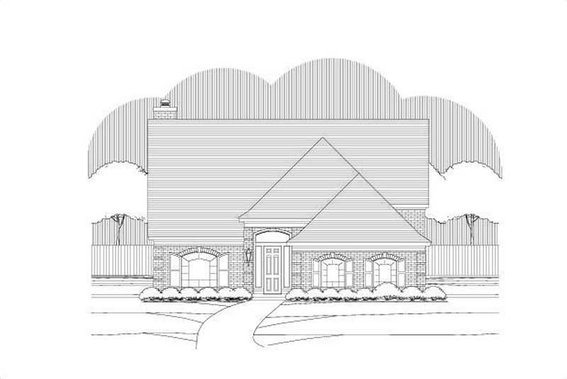3-Bedroom, 3063 Sq Ft Traditional Home Plan - 156-2004 - Main Exterior