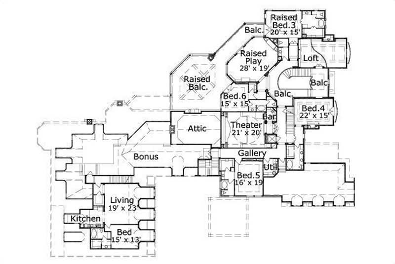 SECOND LEVEL FLOOR PLAN