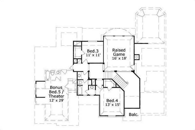 SECOND STORY FLOOR PLAN