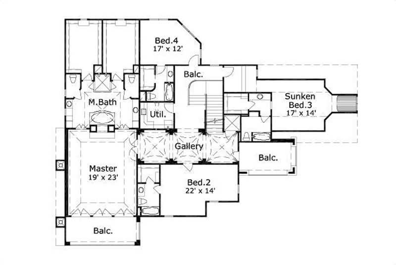 SECOND STORY FLOOR PLAN