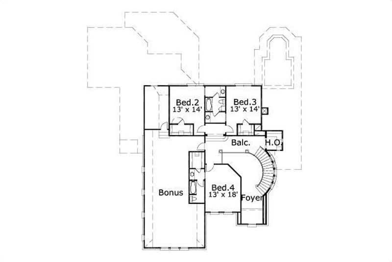 SECOND STORY FLOOR PLAN