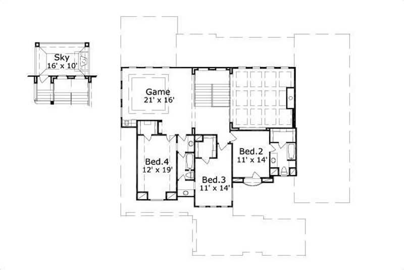 SECOND STORY FLOOR PLAN