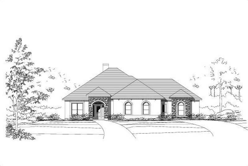 3-Bedroom, 2659 Sq Ft Ranch Home Plan - 156-2022 - Main Exterior