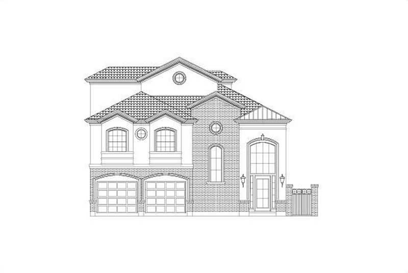 3-Bedroom, 3548 Sq Ft Luxury House Plan - 156-2025 - Front Exterior