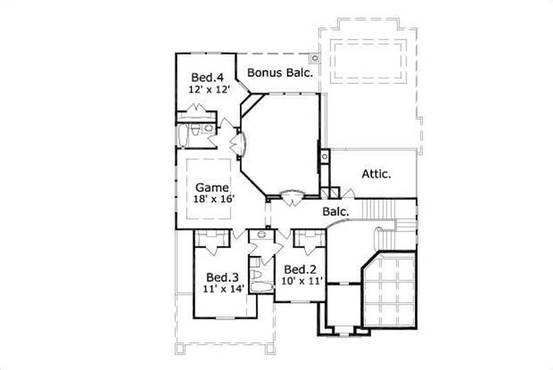 SECOND STORY FLOOR PLAN