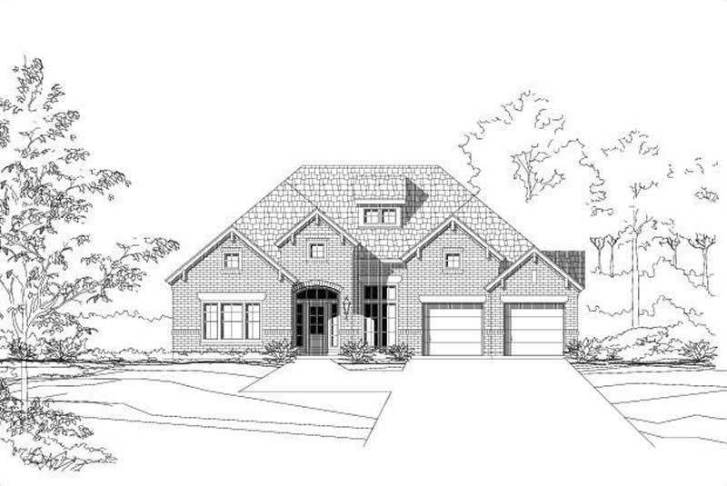 3-Bedroom, 2586 Sq Ft Ranch Home Plan - 156-2040 - Main Exterior